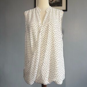 Vince Camuto Sleeveless Patterned Blouse